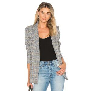 MAJORELLE Rhea Blazer in Pewter Grey Plaid Check
